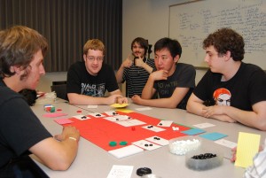 Card game prototype at a club competition